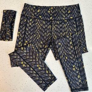 Dragon scale CVG Leggings and matching headband